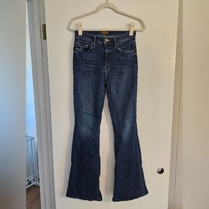 MOTHER Dark Blue Flare Jeans